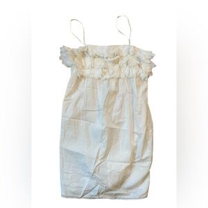 J. Crew White Ruffle Kids Dress